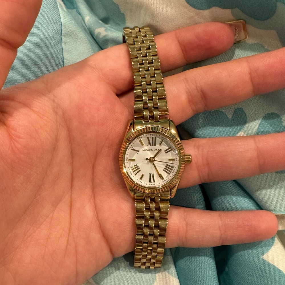 gold michael kors watch